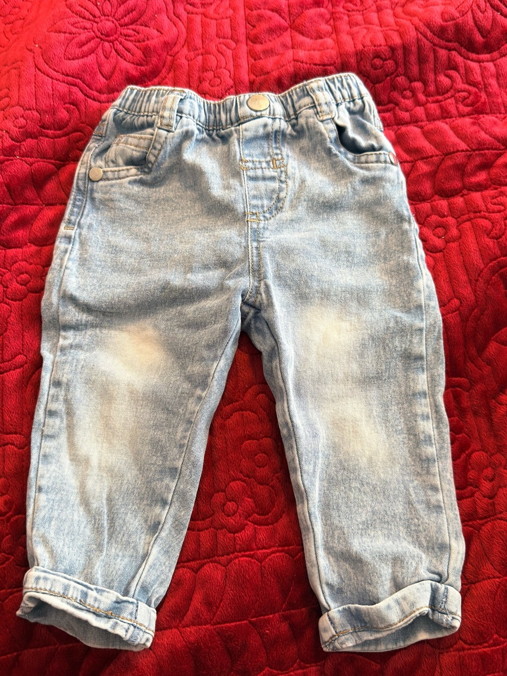 Light Blue Kids Denim Jeans - Casual Stretch Fit